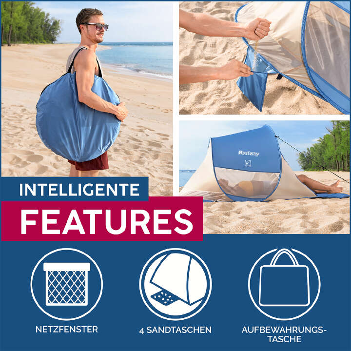 Bestway Pop-Up Strandmuschel Beach Quick 2